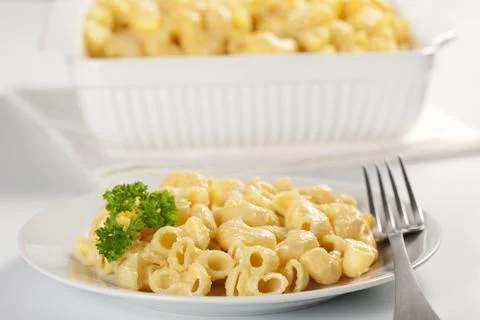 Macaroni and cheese Stock Photos