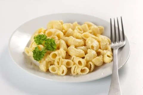 Macaroni and cheese Stock Photos