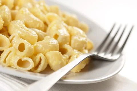 Macaroni and cheese Stock Photos