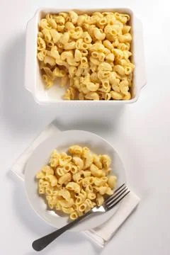 Macaroni and cheese Stock Photos