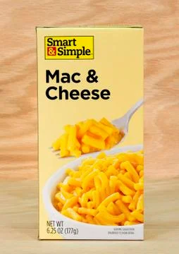 Macaroni and cheese Stockfoto's