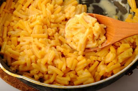 Macaroni and cheese Stock Photos