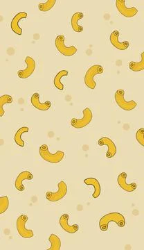 Macaroni cheese pattern Stock Illustration