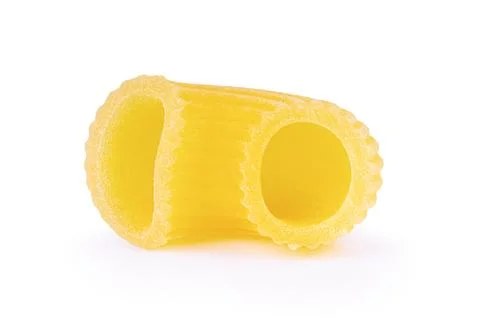 Macaroni Isolated on white background Stock Photos