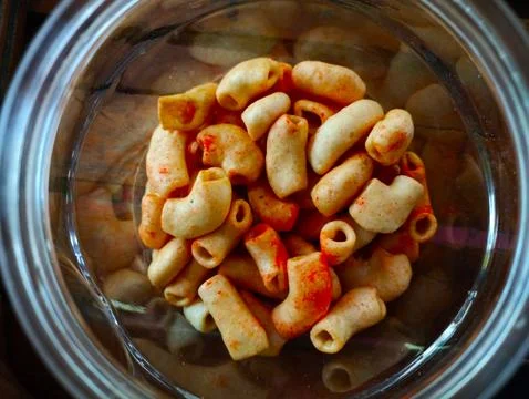 Macaroni in a jar Stock Photos
