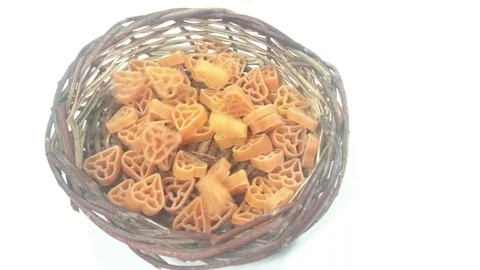 Macaroni Or Pasta In Sack Stock Footage 91748836