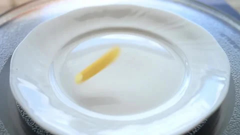 Macaroni Pasta Falling Down in to the pot Slow motion Stock Footage 136364219