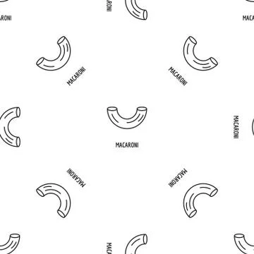 Macaroni pattern seamless Illustrazione stock