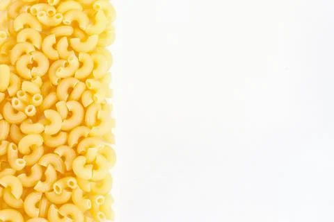 Macaroni pipe form with copy space Stock Photos