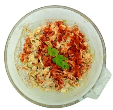Macaroni salad Stock Photos