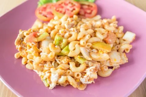 Macaroni sauce Stock Photos