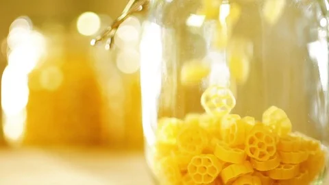 Macaroni in slow motion Stock Footage 72658906