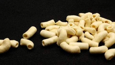 Macaroni snack isolated Stock Photos