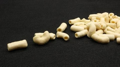 Macaroni snack isolated Stock Photos