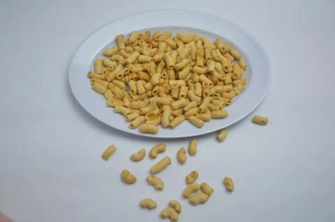 Macaroni snack Stock-Fotos