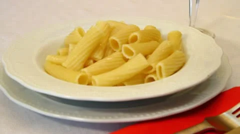 Macaroni with tomato sauce Stock Footage 12534042