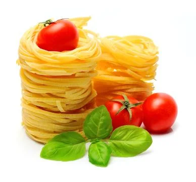 Macaroni with vegetables Foto stock