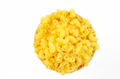 Macaroni in a white cup Stock-Fotos