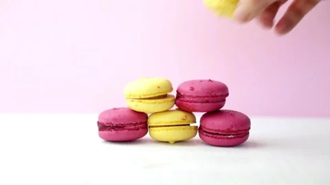 Macarons Stock Footage 143464277