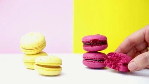 Macarons Stock Footage 143464280