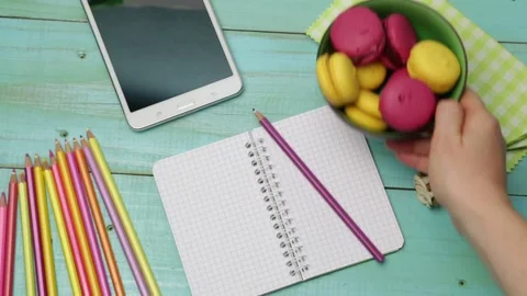 Macarons Stock Footage 143464330