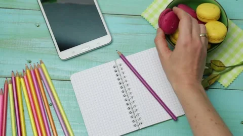 Macarons Stock Footage 143464336