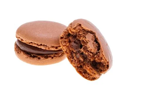 Macarons isolated Foto stock