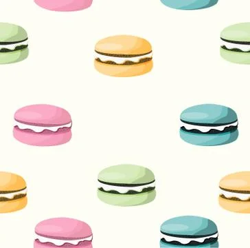 Macarons pattern Illustrazione stock