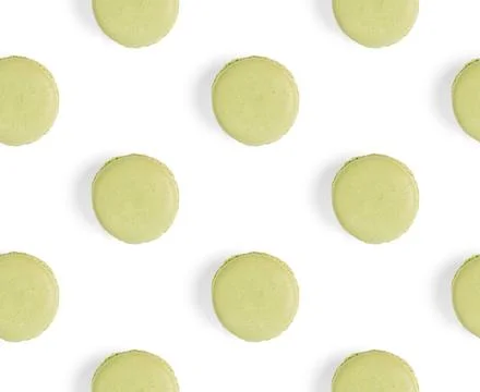 Macarons seamless pattern. macarons isolated on white background. Foto stock