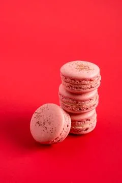 Macarons stack Stock Photos