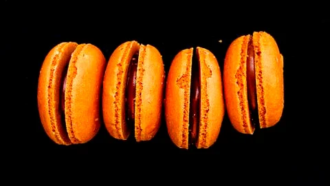 Macarons with vintage style. Stock Photos