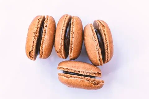 Macarons with vintage style. Stock Photos