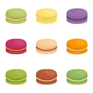 Macaroon cake vector illustration Illustrazione stock