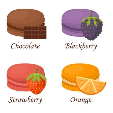 Macaroon cake vector illustration Stock Illustration