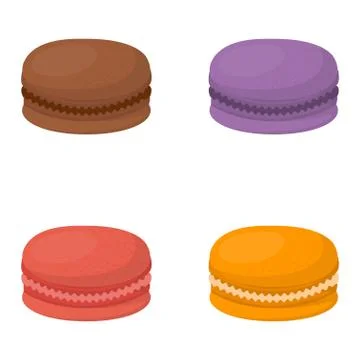 Macaroon cake vector illustration Stockillustratie