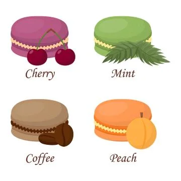 Macaroon cake vector illustration Stockillustratie