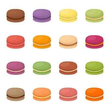 Macaroon cake vector illustration Stock Illustration