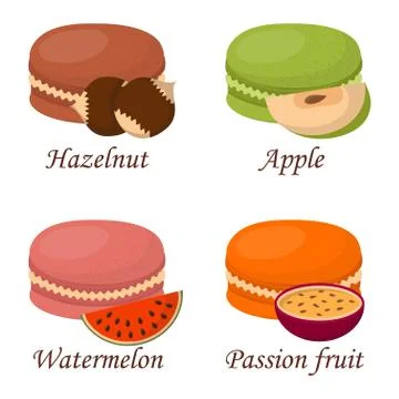 Macaroon cake vector illustration Stock Illustration