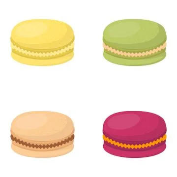 Macaroon cake vector illustration Stock Illustration
