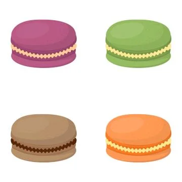 Macaroon cake vector illustration Stockillustratie