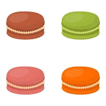 Macaroon cake vector illustration Stock Illustration