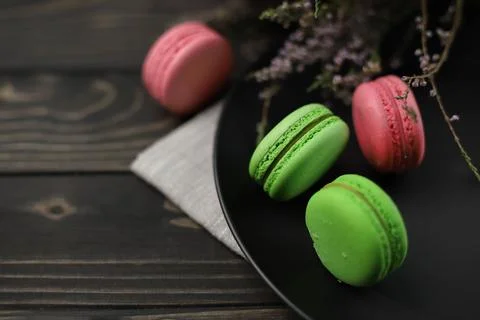 Macaroon cookies  스톡 사진