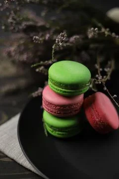 Macaroon cookies  Stock Photos