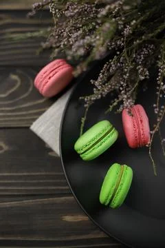 Macaroon cookies  Stock Photos