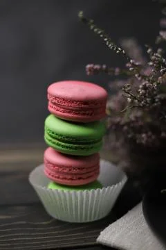 Macaroon cookies  Stock Photos