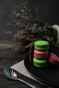Macaroon cookies  Stockfoto's