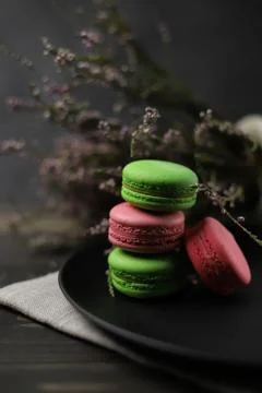 Macaroon cookies  Stockfoto's