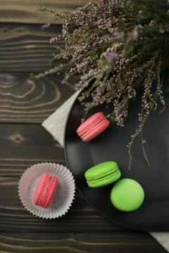 Macaroon cookies Stockfoto's