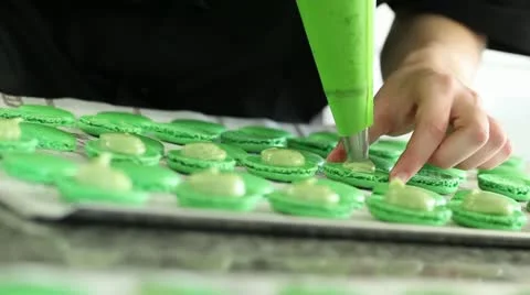 Macaroon filling Video stock 11473240