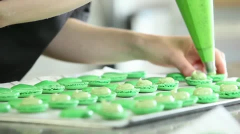 Macaroon filling Video stock 11473250